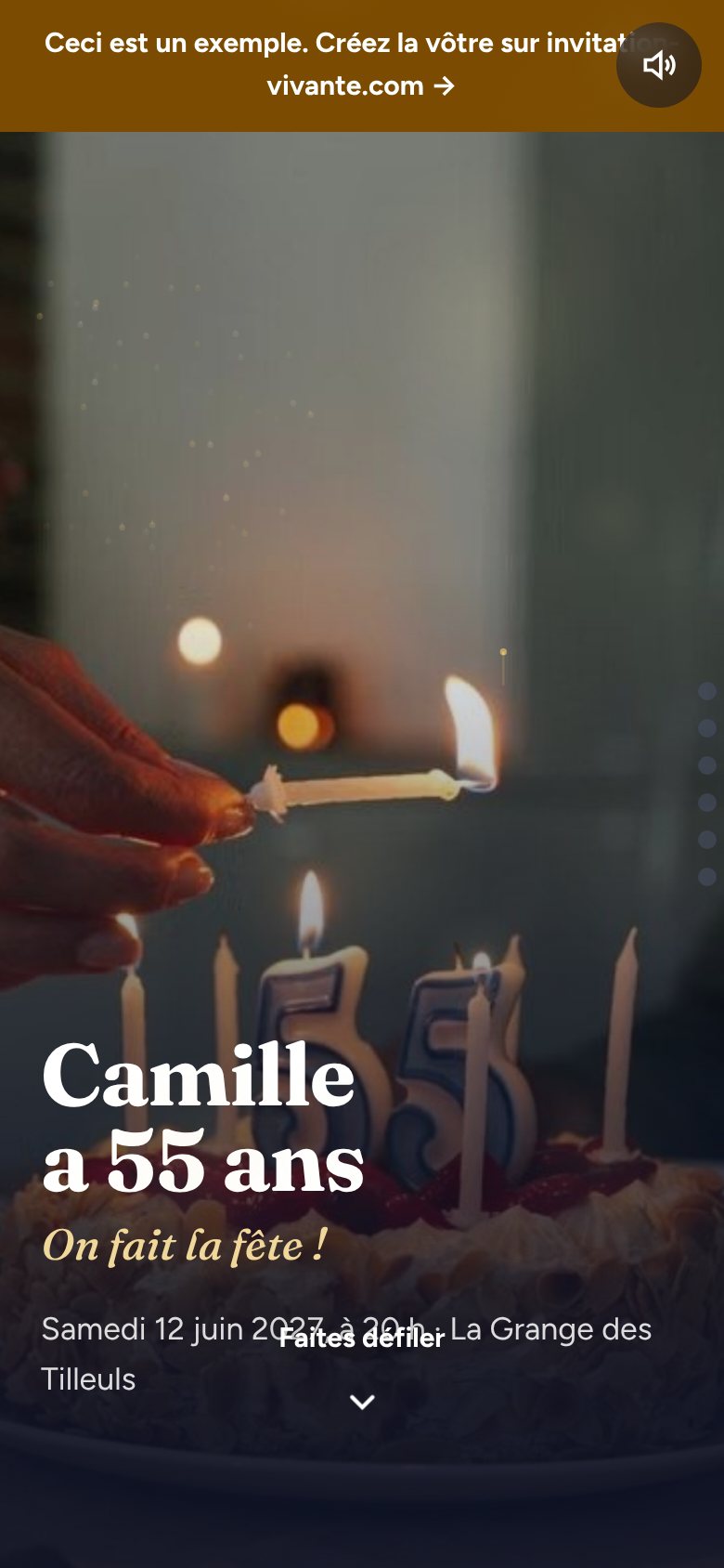 Grand titre animé sur photo