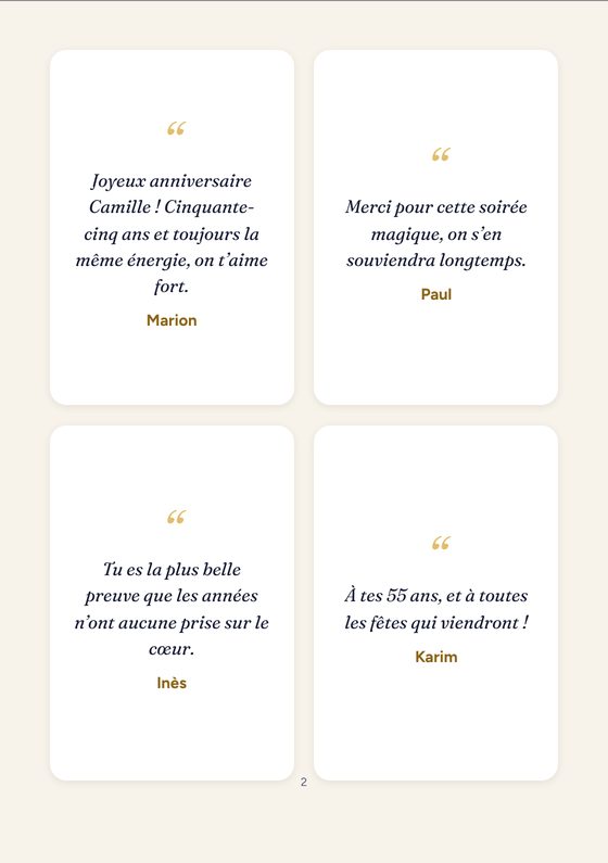 Livre d’or carnet